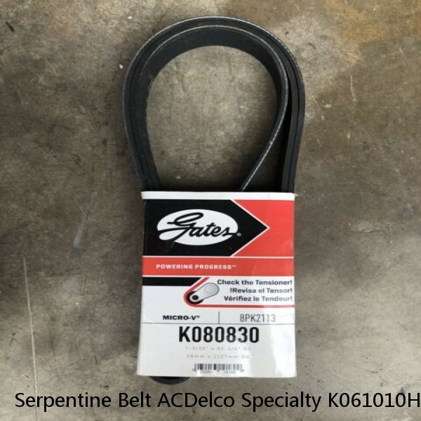 Serpentine Belt ACDelco Specialty K061010HD